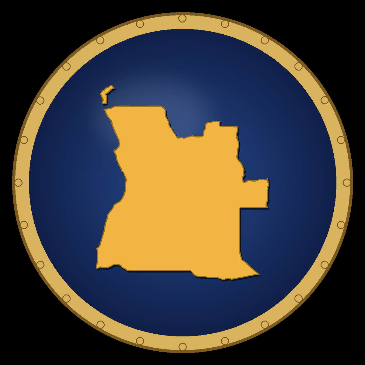 Angola place badge