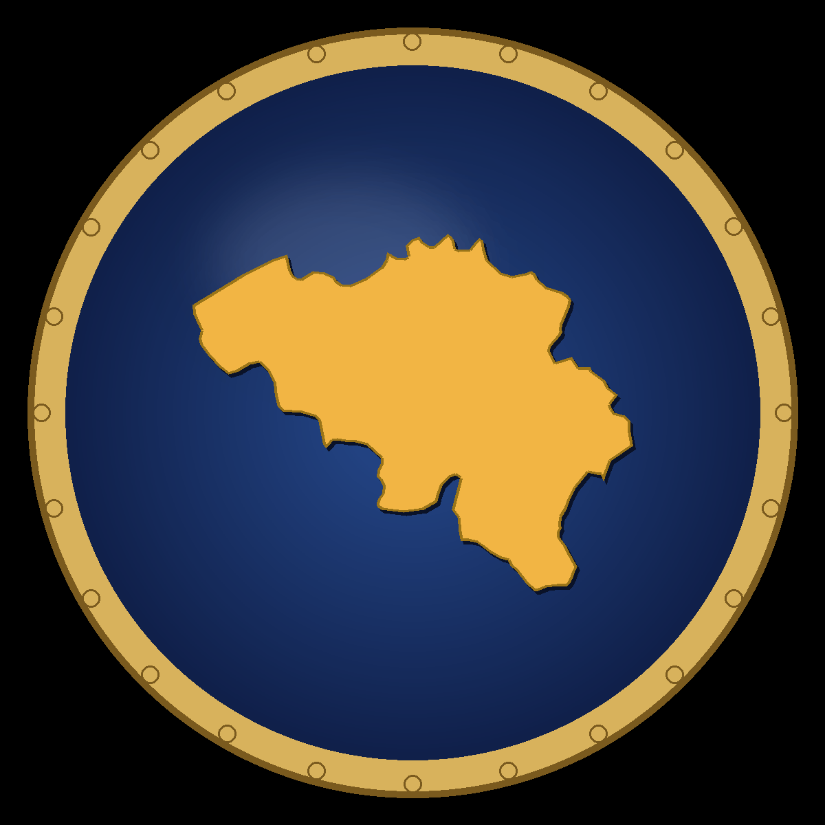 Belgium place badge