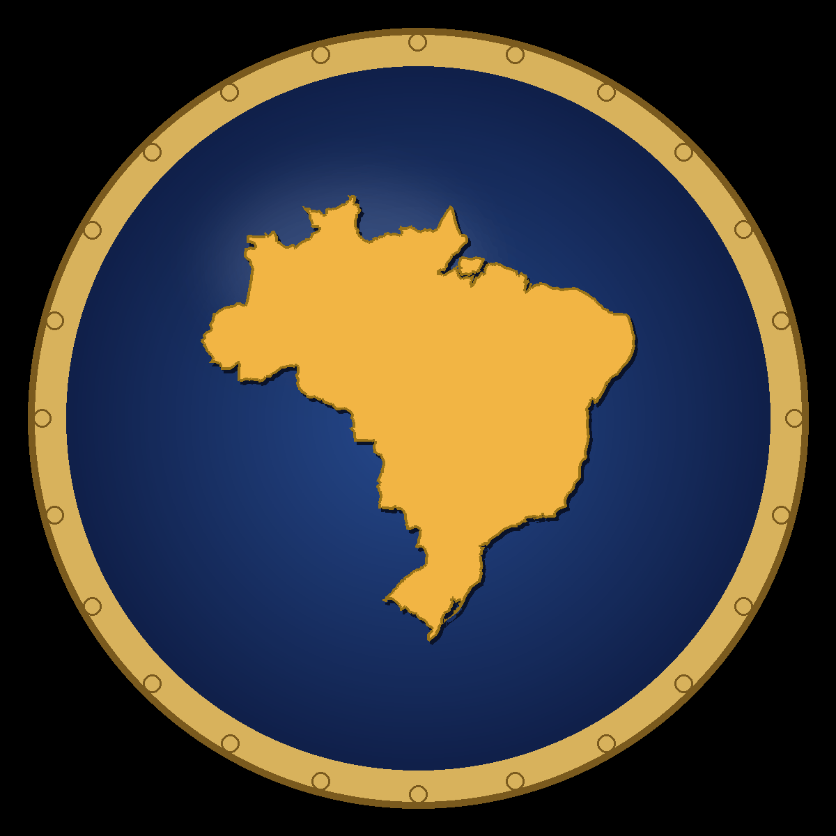 Brazil place badge