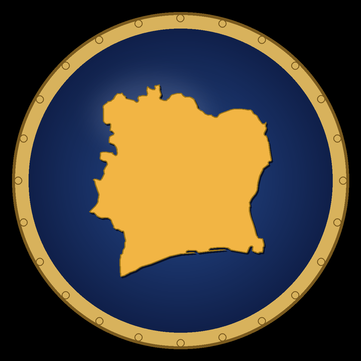 Côte d'Ivoire place badge