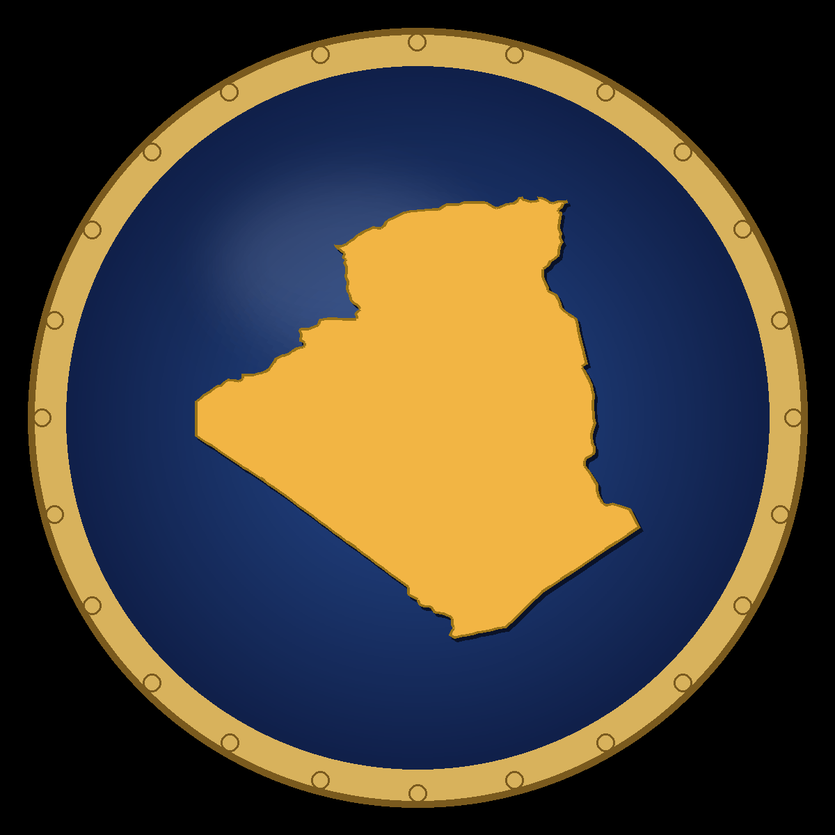 Algeria place badge