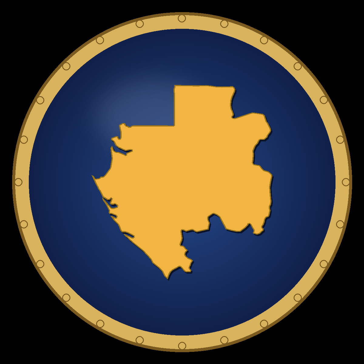 Gabon place badge