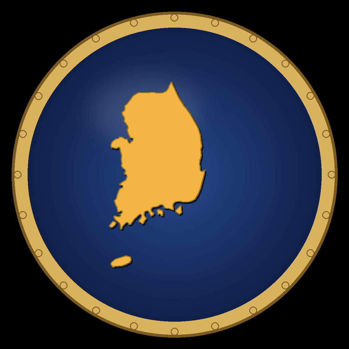 South Korea place badge