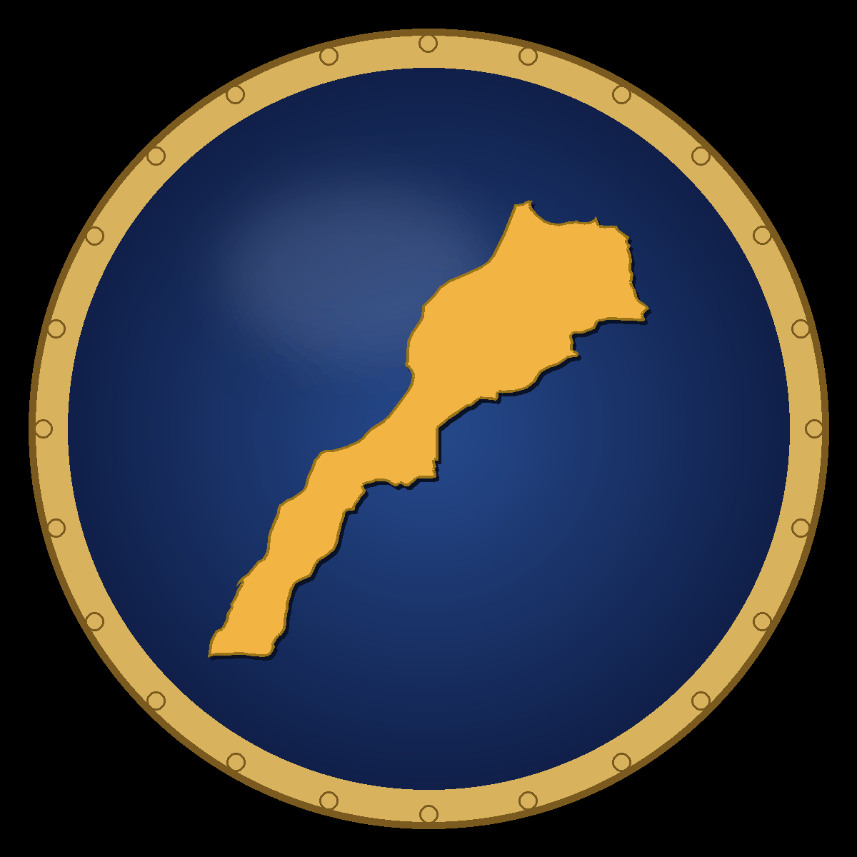 Morocco place badge