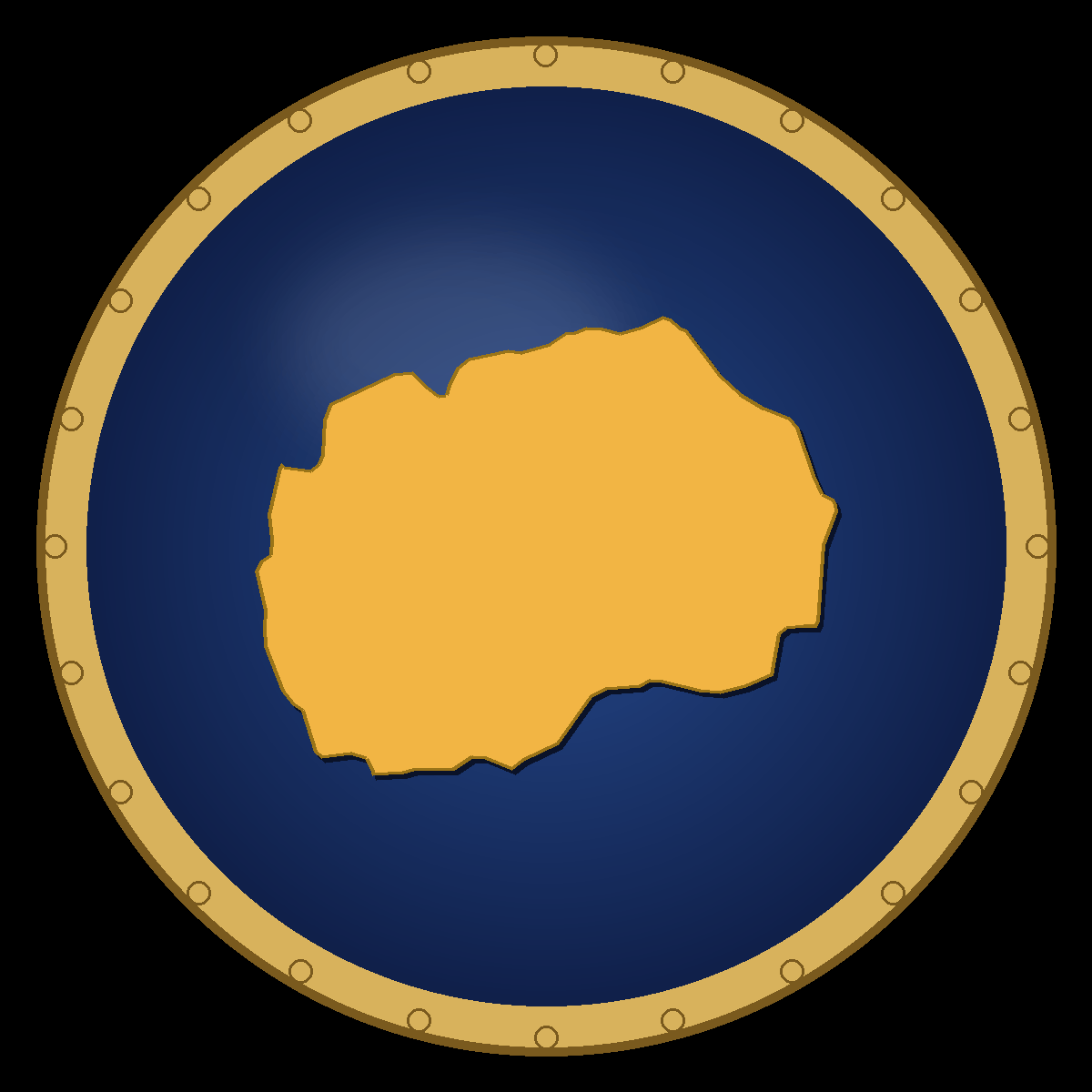 North Macedonia place badge