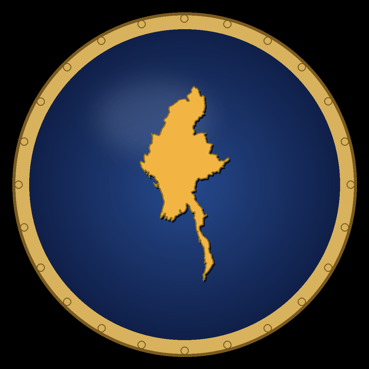 Myanmar place badge