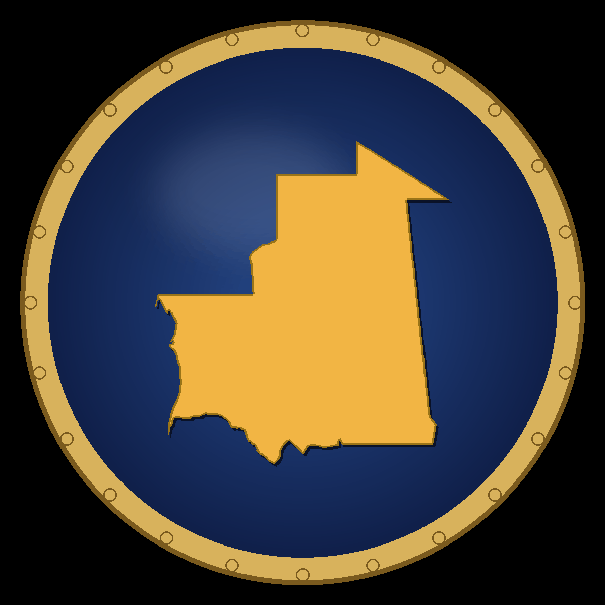 Mauritania place badge