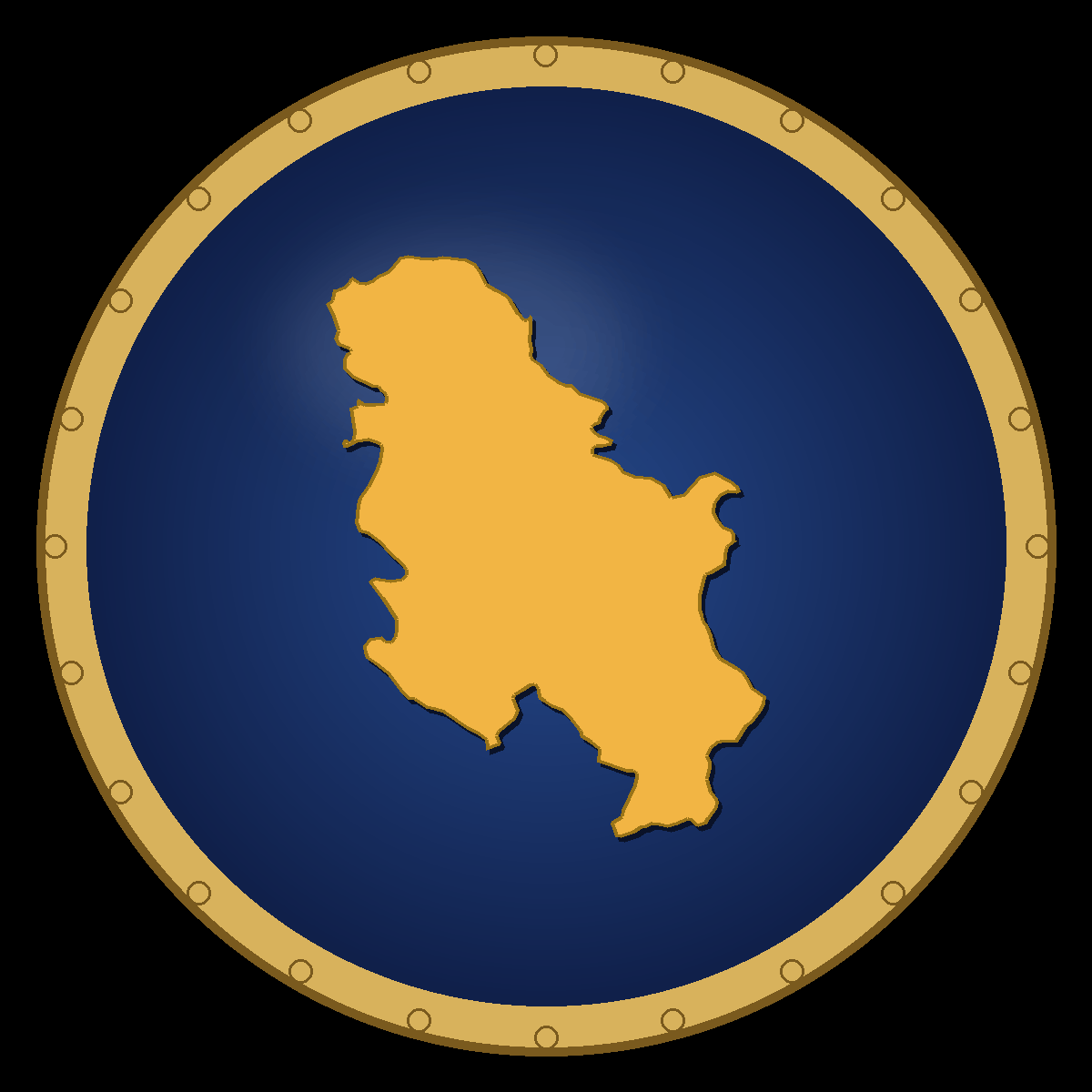 Serbia place badge