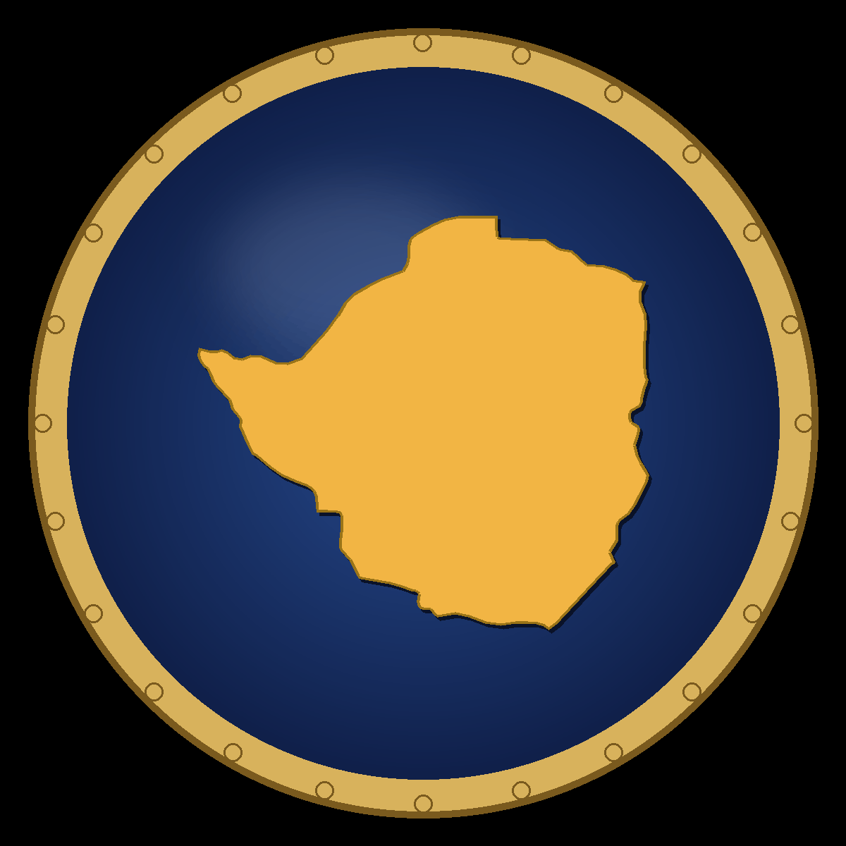Zimbabwe place badge