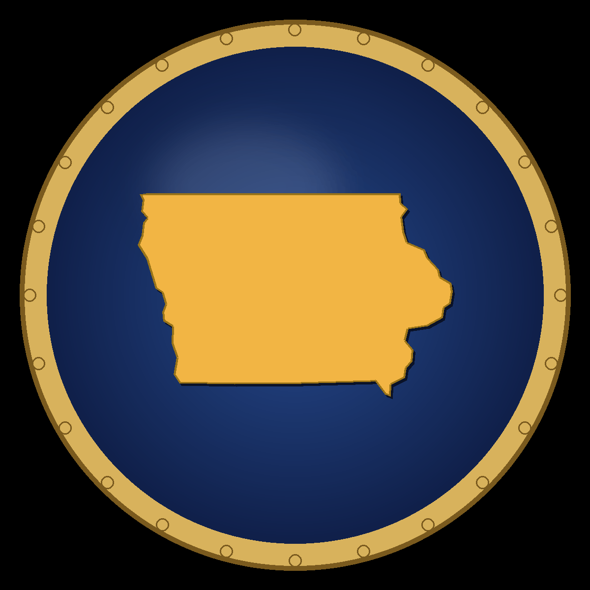 Iowa place badge