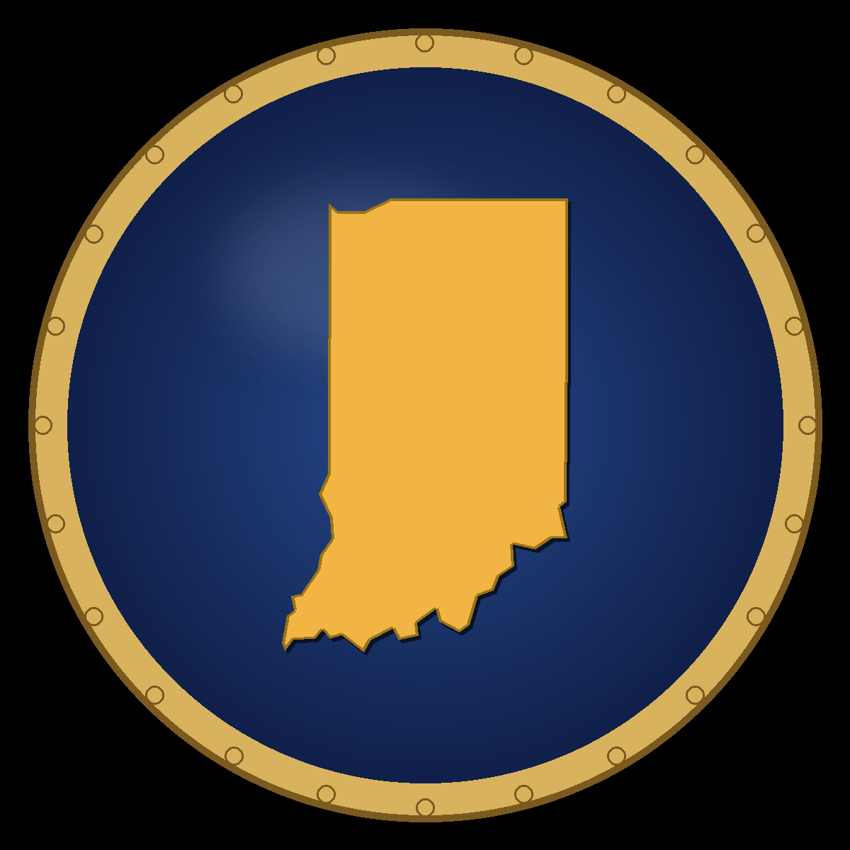 Indiana place badge