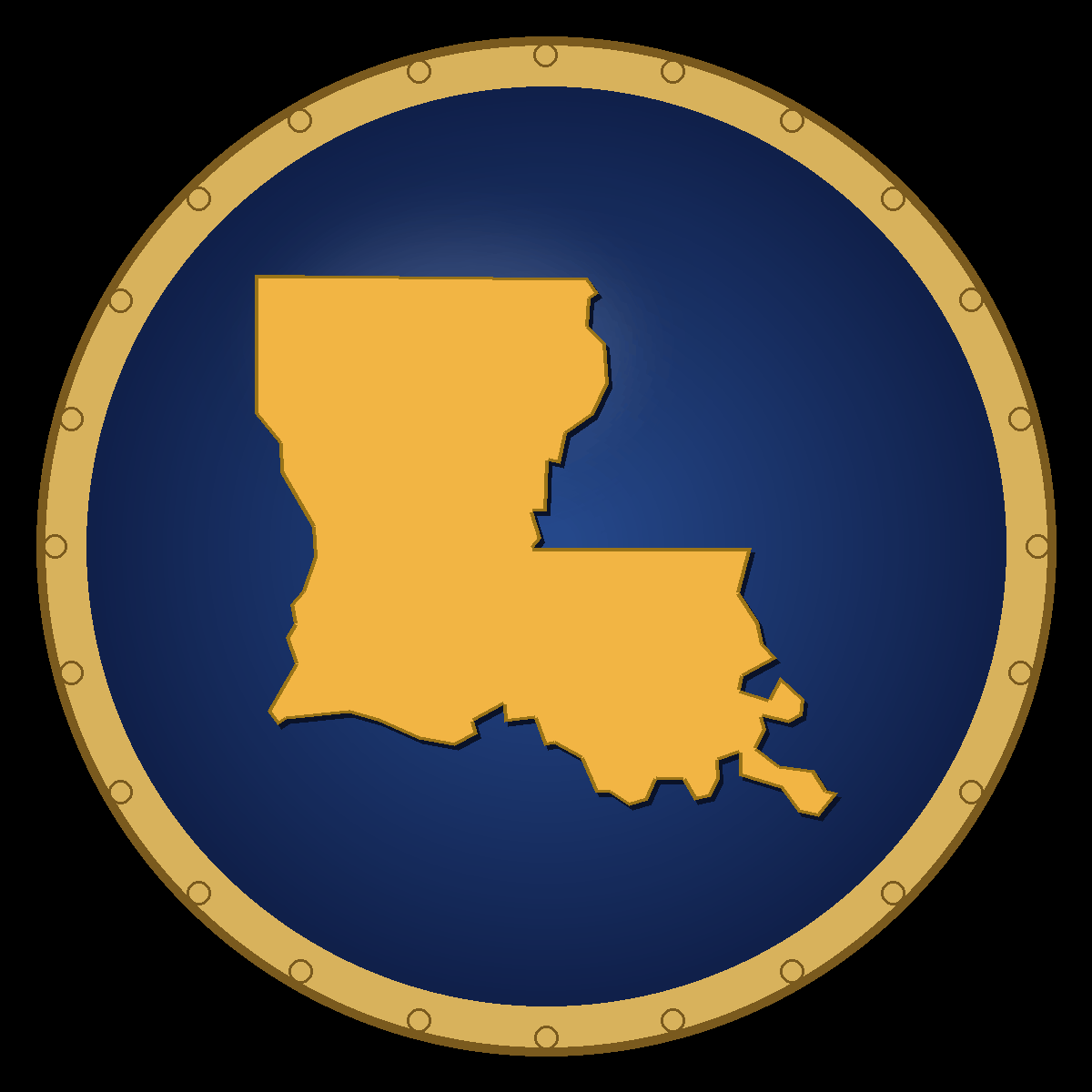 Louisiana place badge