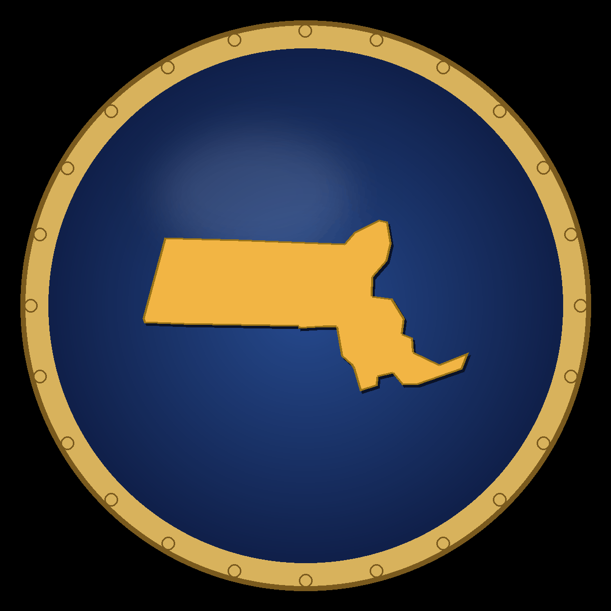 Massachusetts place badge