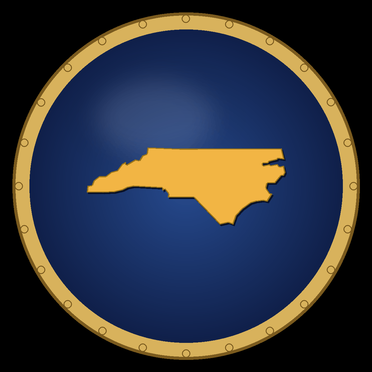 North Carolina place badge