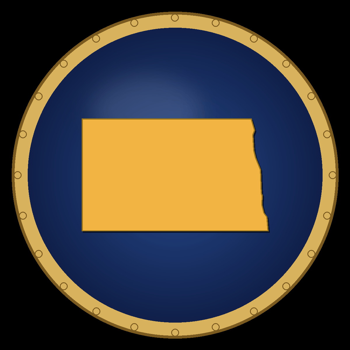 North Dakota place badge