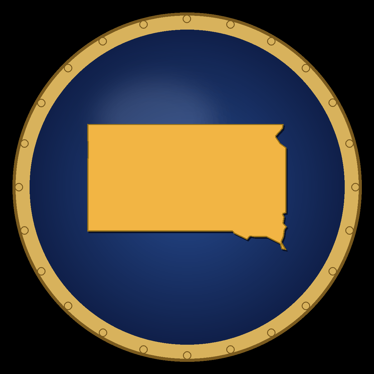 South Dakota place badge