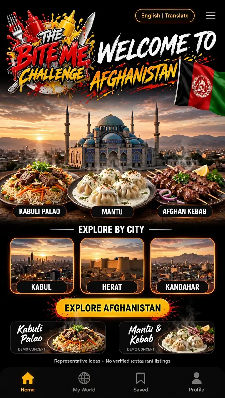 Welcome to Afghanistan — The Bite Me Challenge