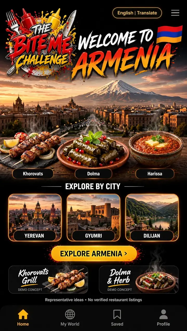 Welcome to Armenia — The Bite Me Challenge