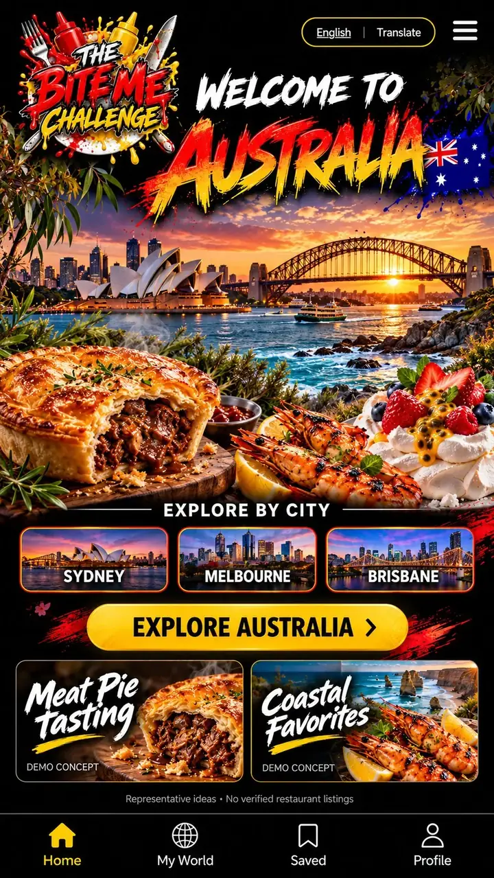 Welcome to Australia — The Bite Me Challenge