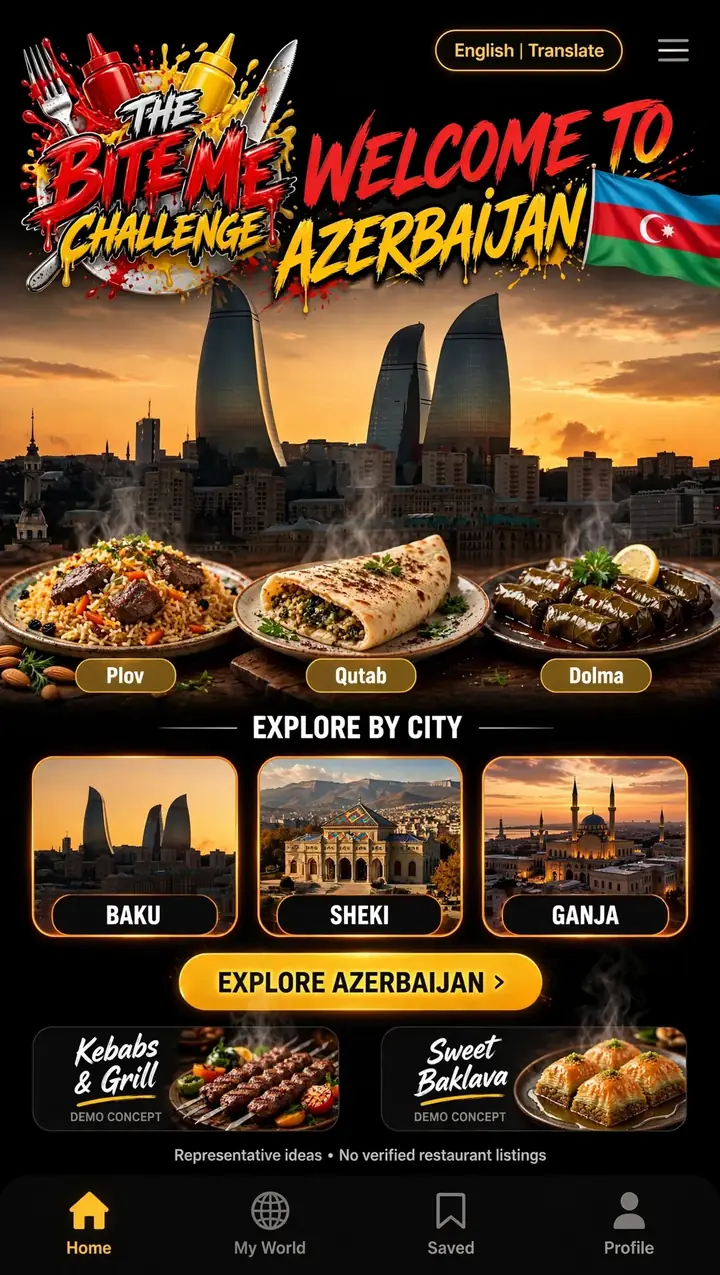 Welcome to Azerbaijan — The Bite Me Challenge