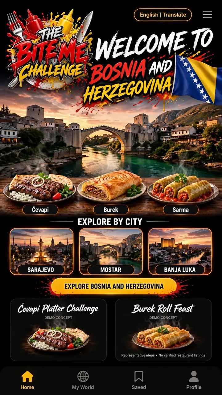 Welcome to Bosnia and Herzegovina — The Bite Me Challenge