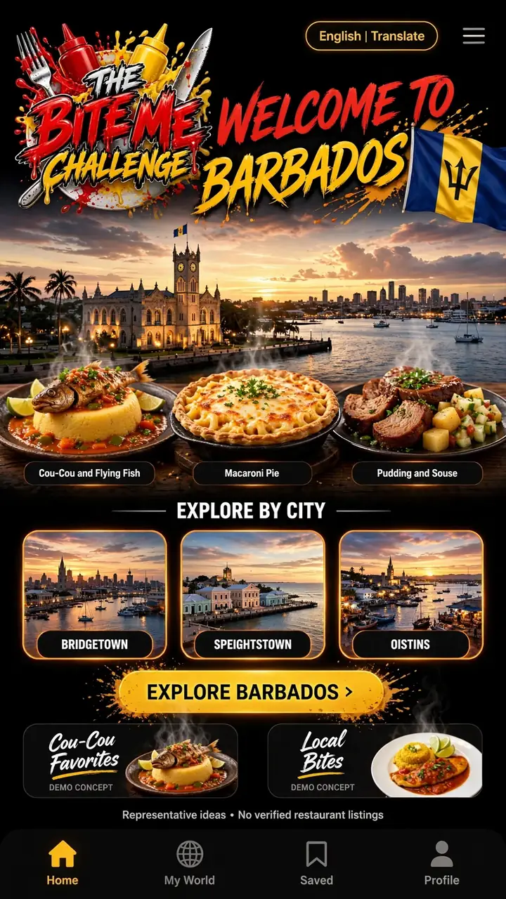 Welcome to Barbados — The Bite Me Challenge