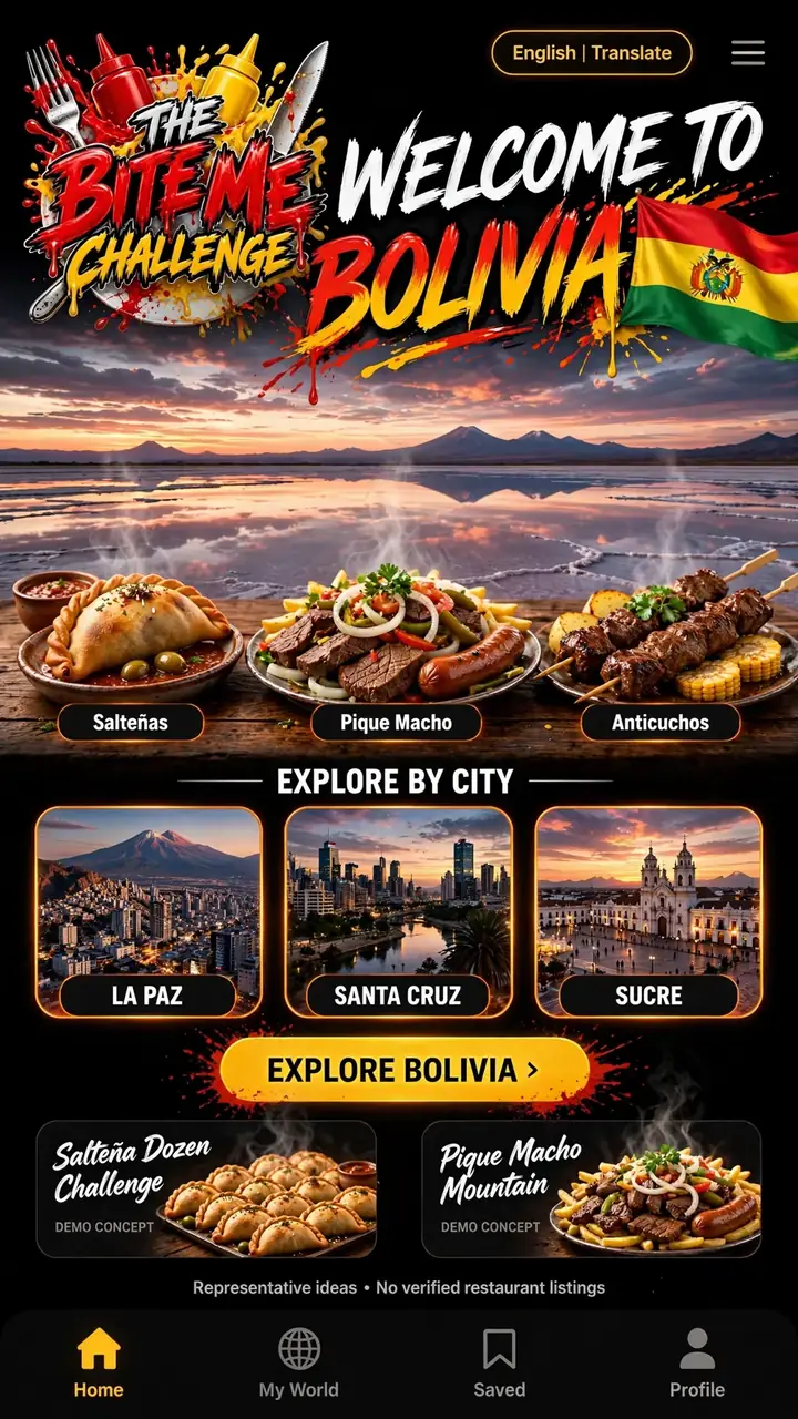 Welcome to Bolivia — The Bite Me Challenge