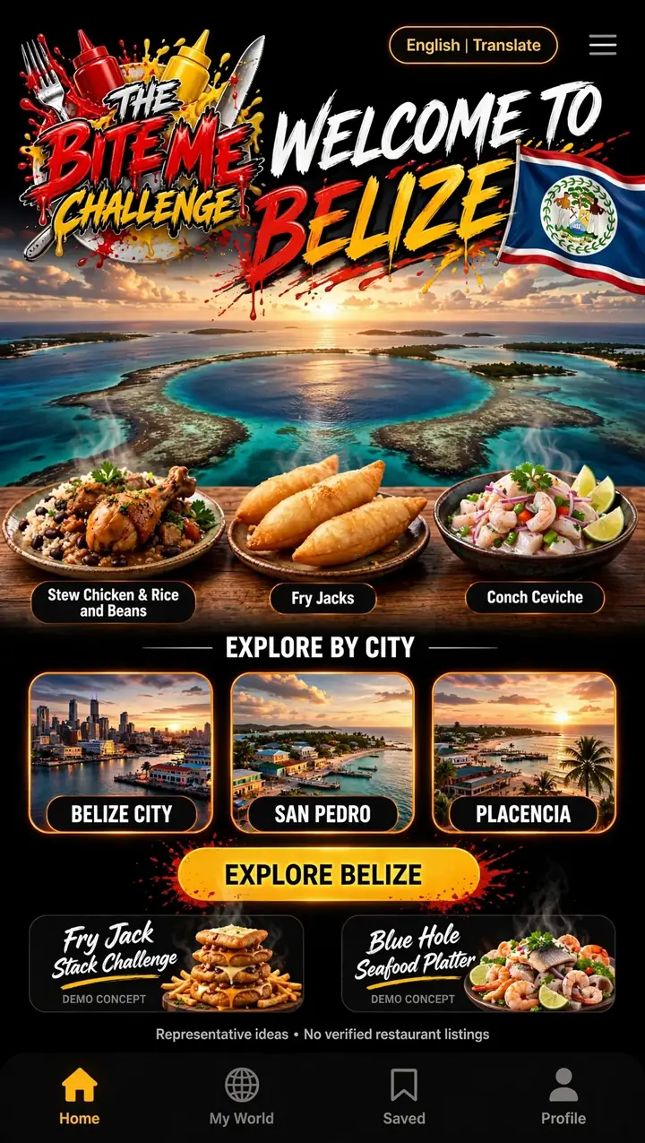 Welcome to Belize — The Bite Me Challenge