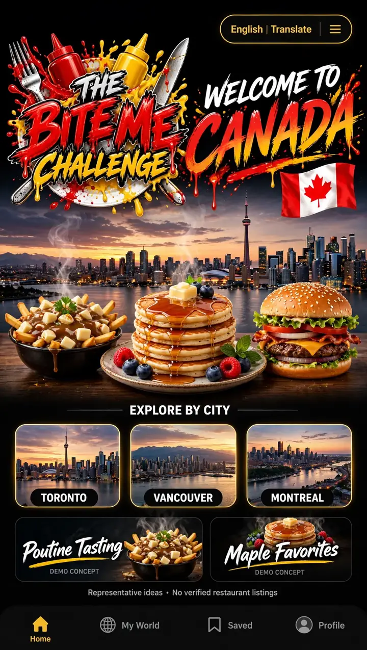 Welcome to Canada — The Bite Me Challenge