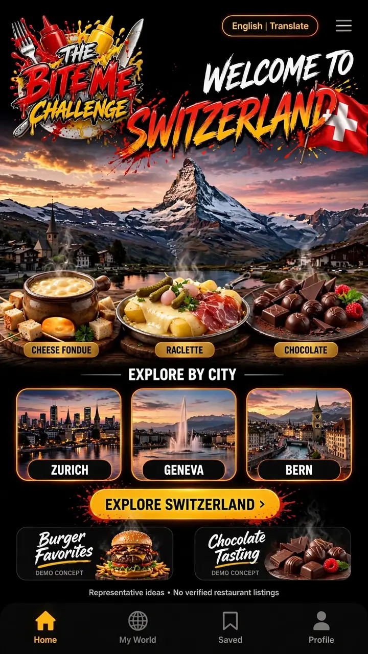 Welcome to Switzerland — The Bite Me Challenge