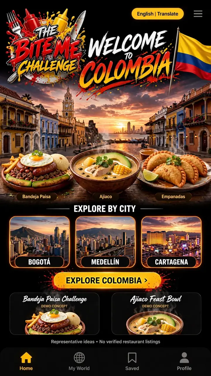Welcome to Colombia — The Bite Me Challenge