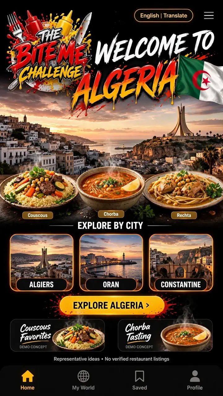 Welcome to Algeria — The Bite Me Challenge