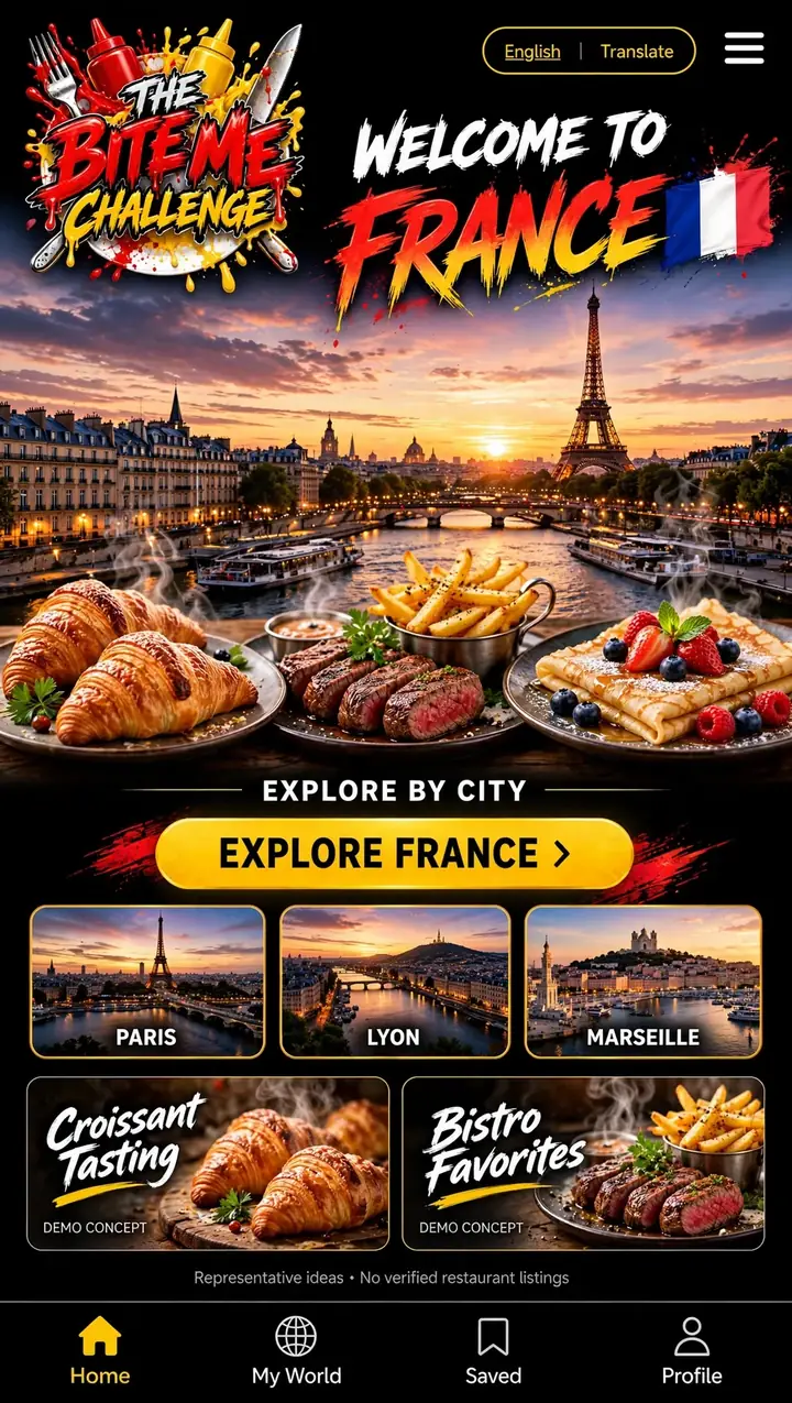 Welcome to France — The Bite Me Challenge