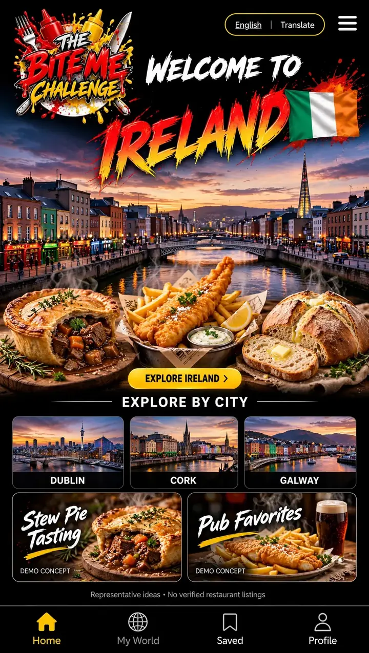 Welcome to Ireland — The Bite Me Challenge