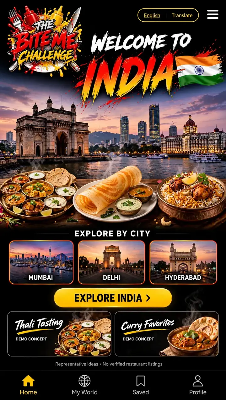 Welcome to India — The Bite Me Challenge