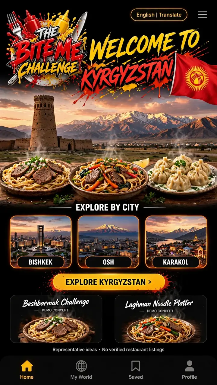 Welcome to Kyrgyzstan — The Bite Me Challenge