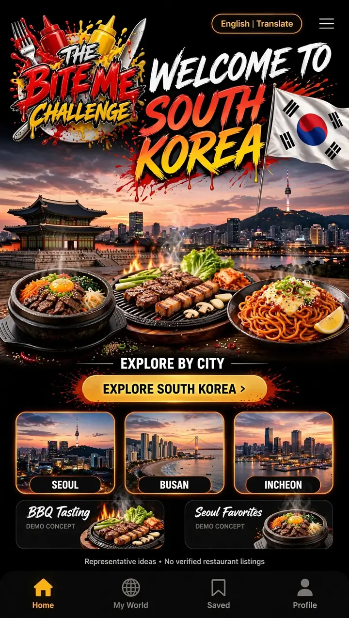 Welcome to South Korea — The Bite Me Challenge