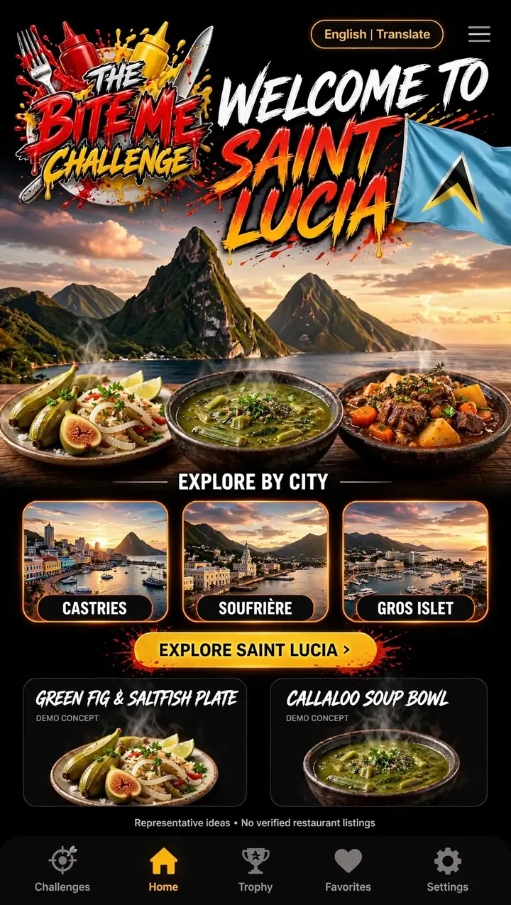 Welcome to Saint Lucia — The Bite Me Challenge