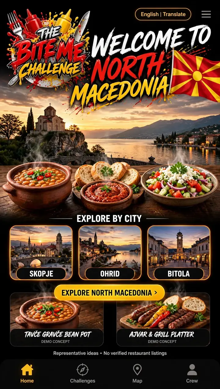 Welcome to North Macedonia — The Bite Me Challenge