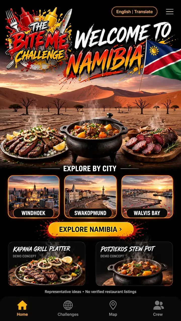 Welcome to Namibia — The Bite Me Challenge