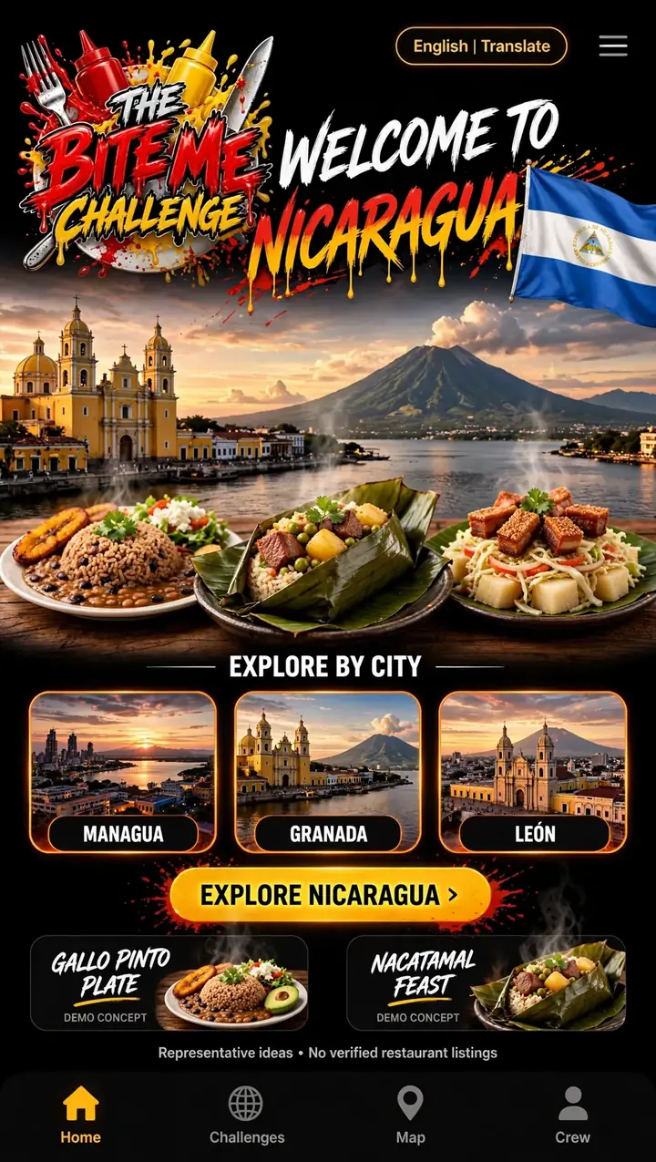 Welcome to Nicaragua — The Bite Me Challenge