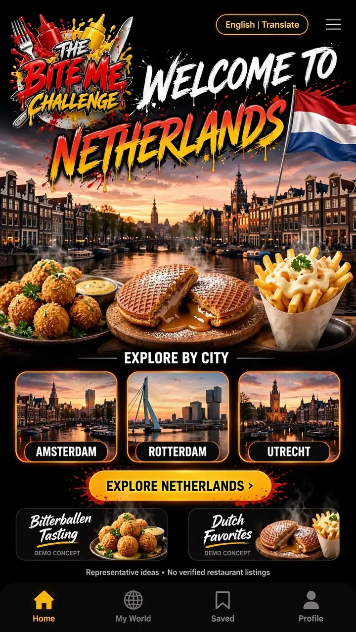 Welcome to Netherlands — The Bite Me Challenge