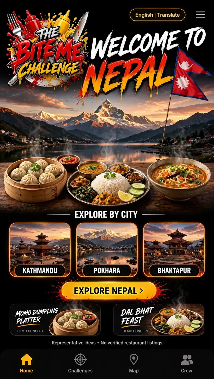 Welcome to Nepal — The Bite Me Challenge