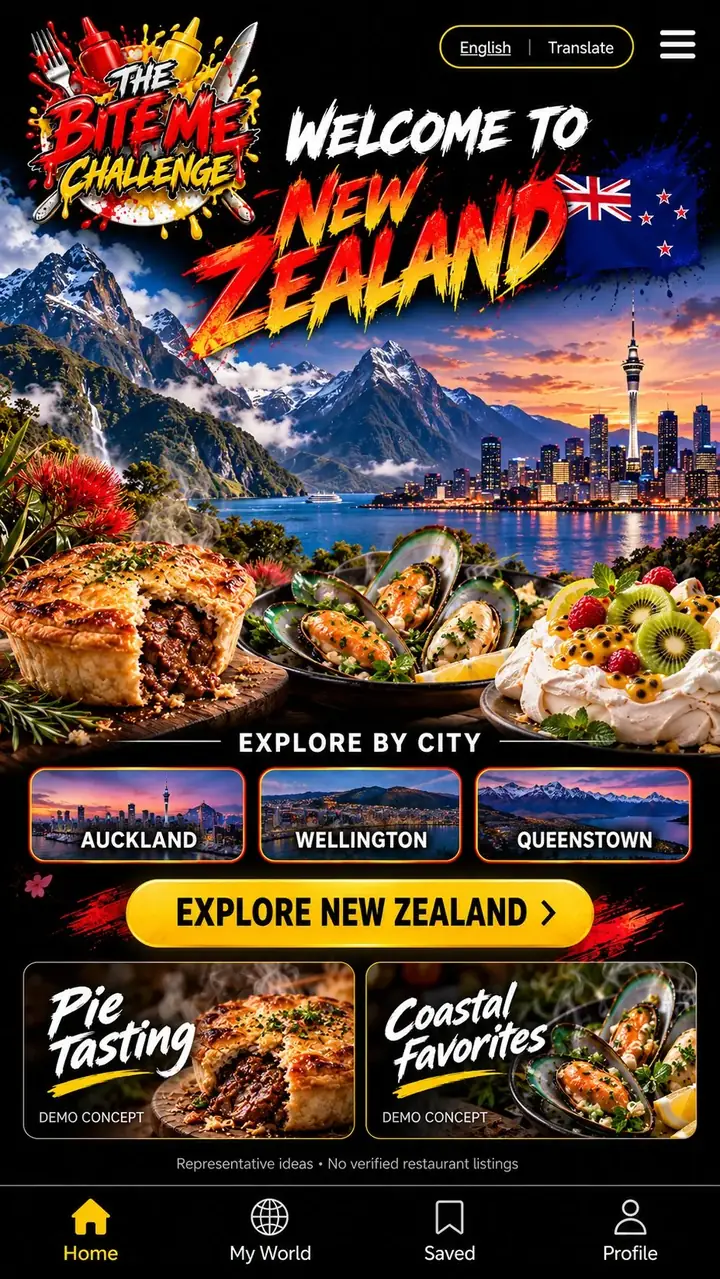 Welcome to New Zealand — The Bite Me Challenge