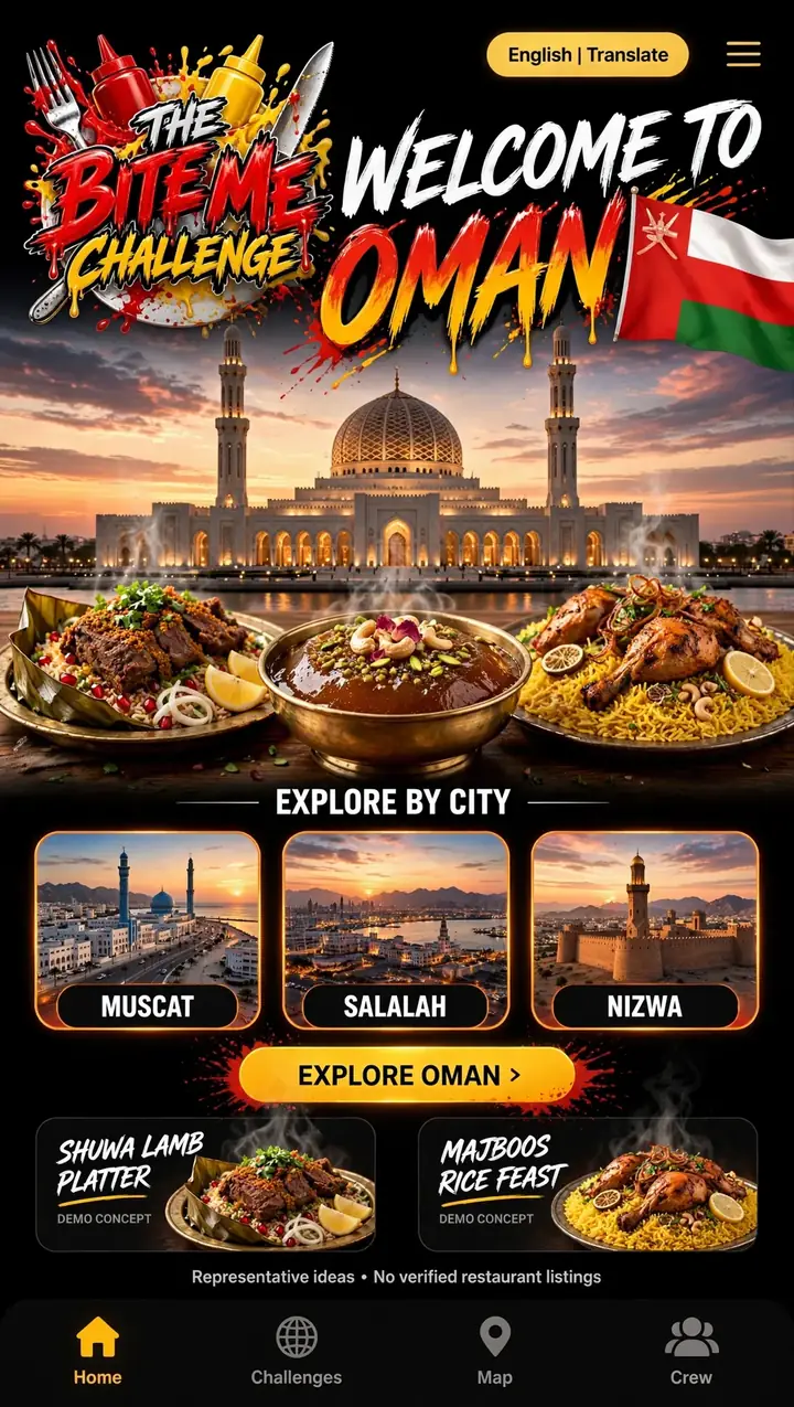 Welcome to Oman — The Bite Me Challenge