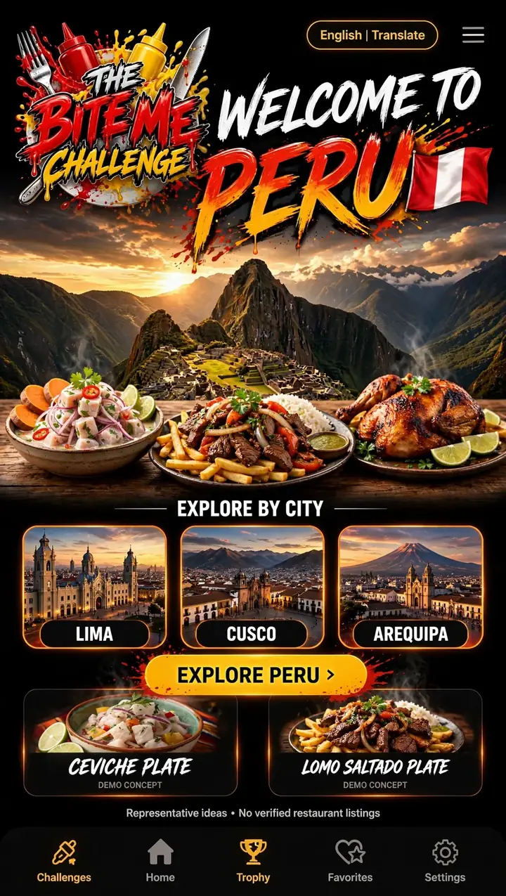 Welcome to Peru — The Bite Me Challenge
