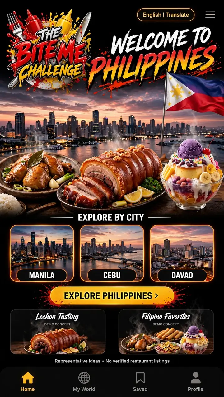 Welcome to Philippines — The Bite Me Challenge