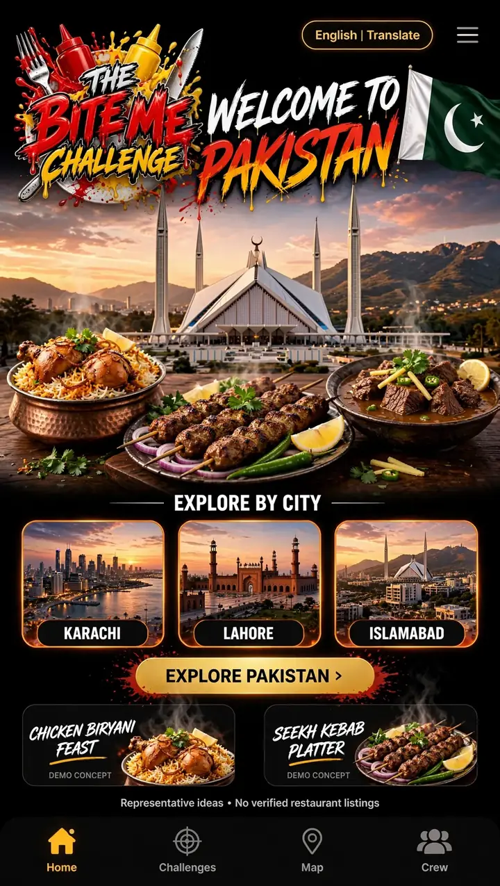 Welcome to Pakistan — The Bite Me Challenge