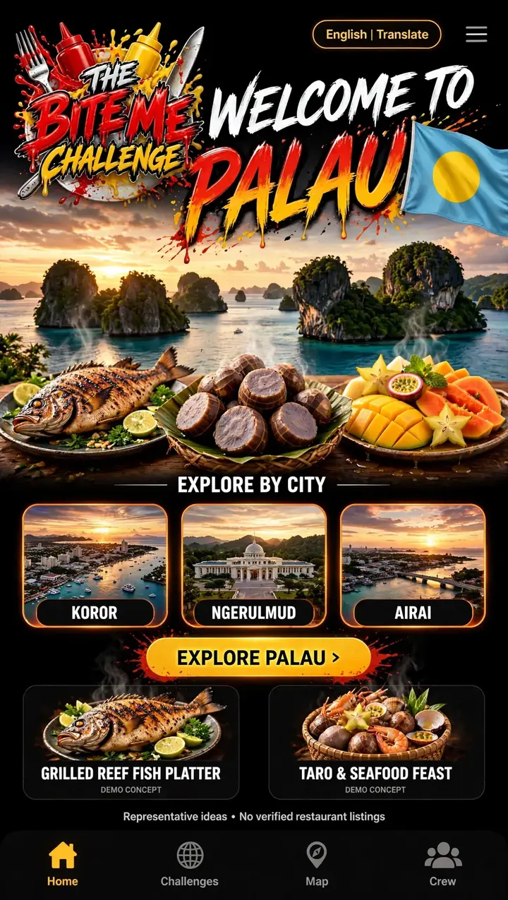 Welcome to Palau — The Bite Me Challenge