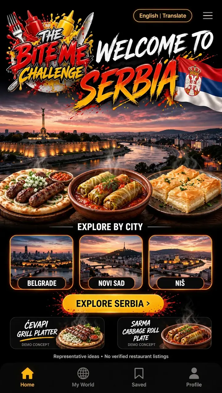 Welcome to Serbia — The Bite Me Challenge